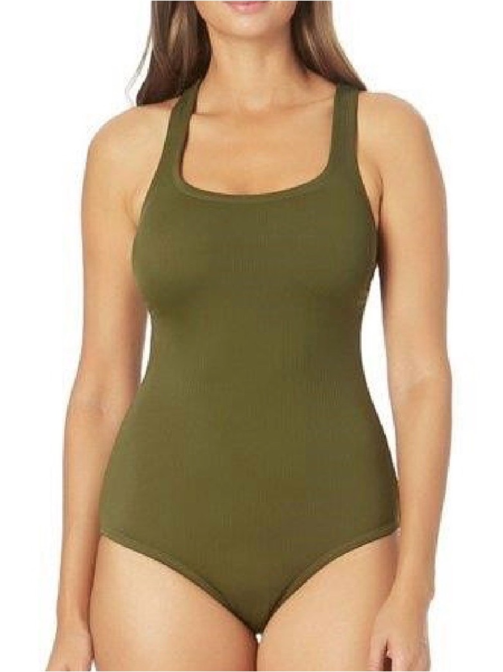 Hurley Women’s One-Piece Swimsuit- size M- Olive Green